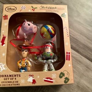 Disney Store Sketchbook Toy Story ornament set